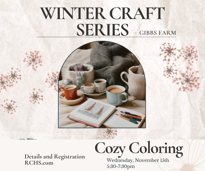 Winter Craft Series Cozy Coloring at Gibbs Farm Ramsey County